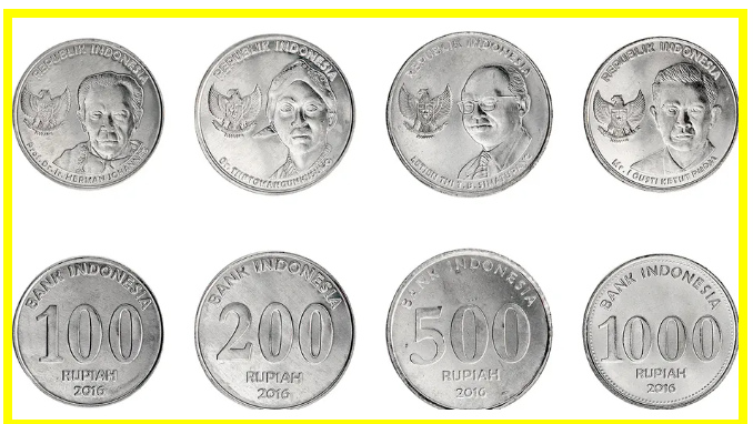 인도네시아 루피아 화폐 동전의 종류