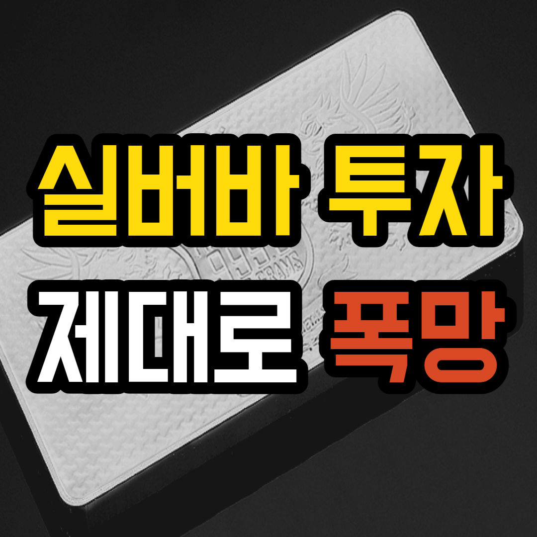  실버바1KG 투자 후기, 은 지금 절대 사지 마세요.