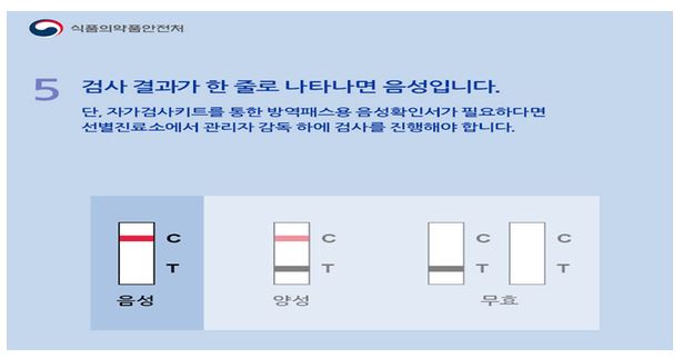 진단키트 결과 확인