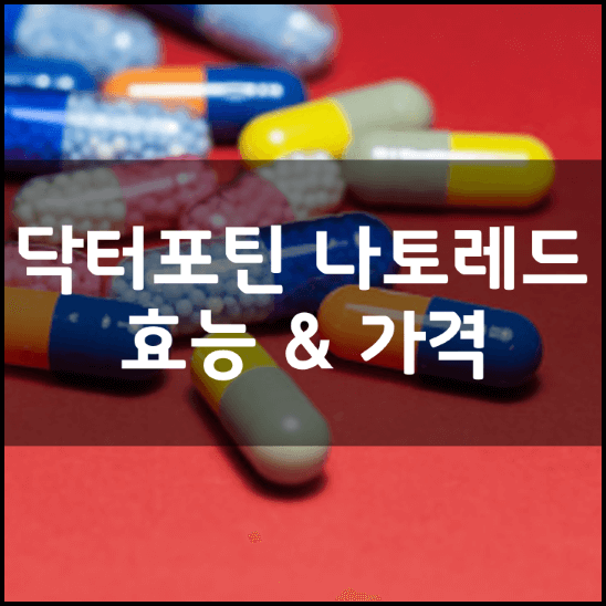 닥터포틴-나토레드-성분-효능-2가지-가격