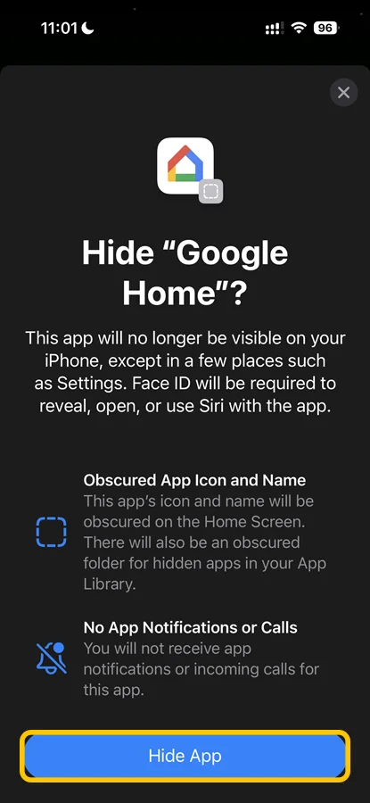아이폰 ios18에서 페이스 아이디 설정 확인하는 모습
