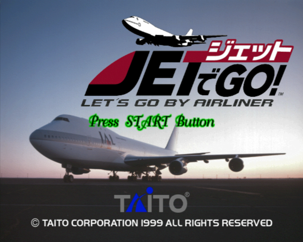  제트로 Go! 렛츠 고 by 여객기 (1.0) - Jet de Go! Let's Go by Airliner (PS1 BIN 다운로드)