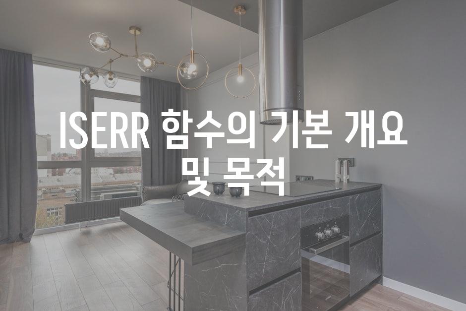 ISERR 함수의 기본 개요 및 목적