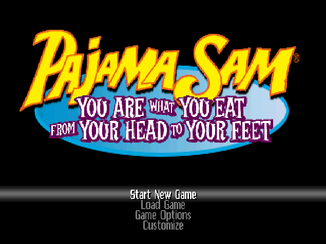  Humongous Entertainment - 파자마 샘 3 북미판 Pajama Sam 3 You Are What You Eat From Your Head To Your Feet USA (플레이 스테이션 - PS - iso 다운로드)