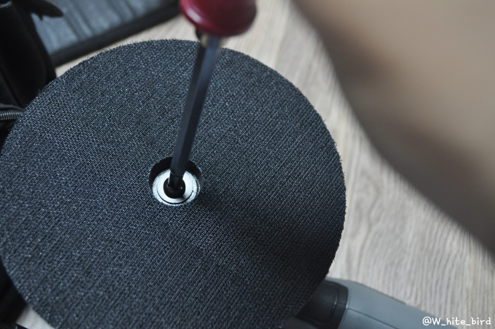 5인치 백업패드 교체하기 이지러스터 광택기 3