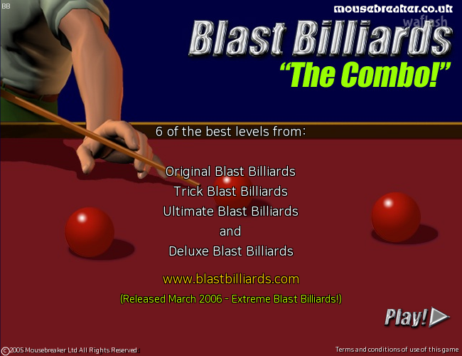 블라스트 빌리어즈 (Blast Billiards) - 6종 당구 게임 - 플래시게임 | 와플래시 아카이브