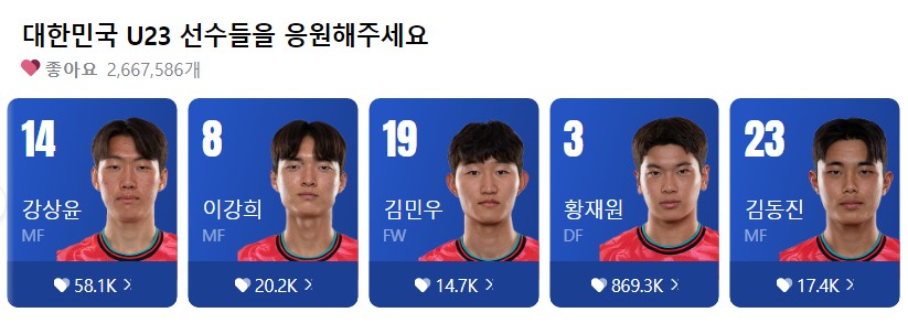 2024 AFC 한국 축구 국가대표