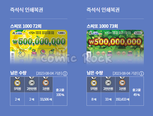 즉석복권 이미지