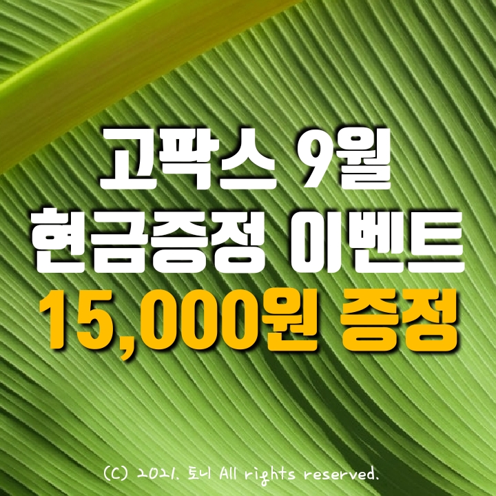  (9월 앱테크) 고팍스 15,000원 현금지급 이벤트 현재 지급 중.