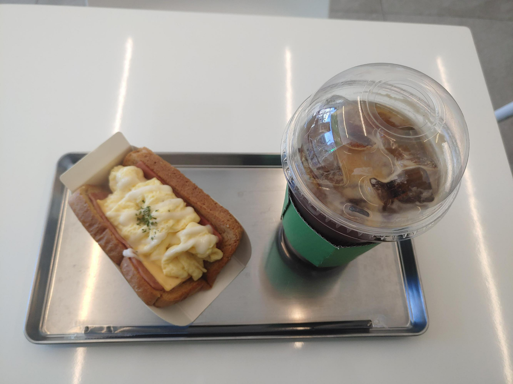  연수동 토스트카페 마리 햄치즈토스트 아점 리뷰