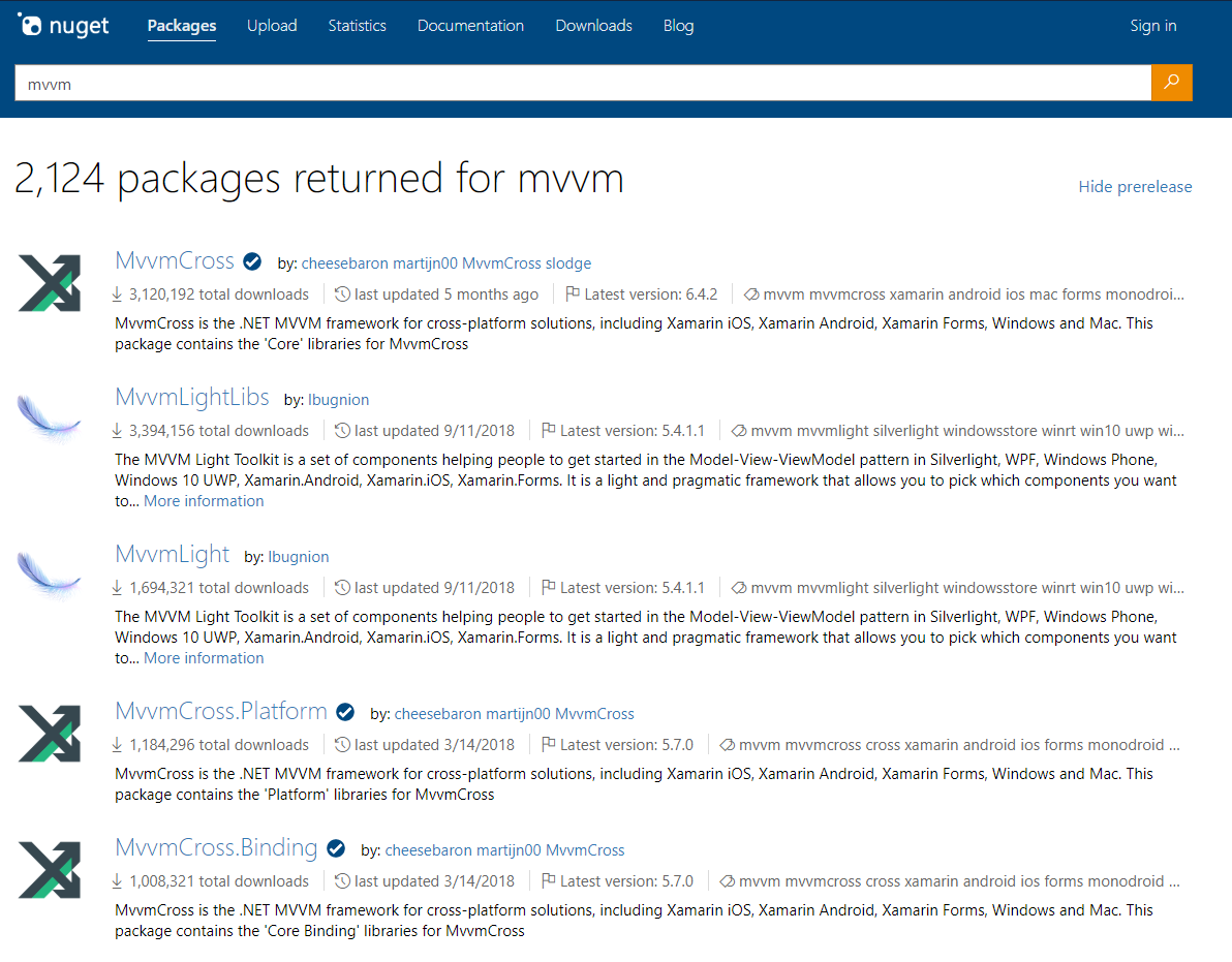 Nuget Packages