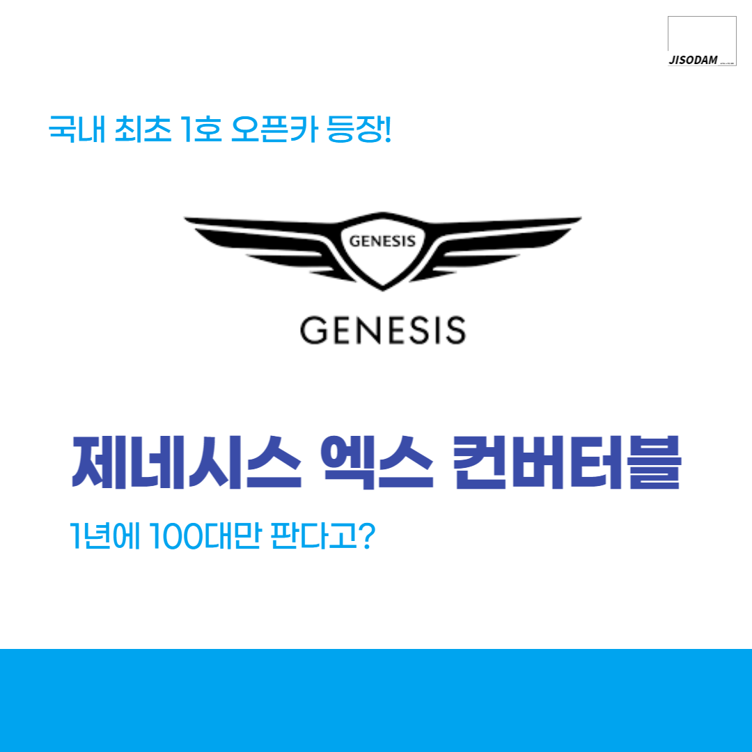 제네시스 엑스 컨버터블 오픈카 국내1호 컨셉카 서울모빌리티쇼 지식과소식을담다 지소담 담다