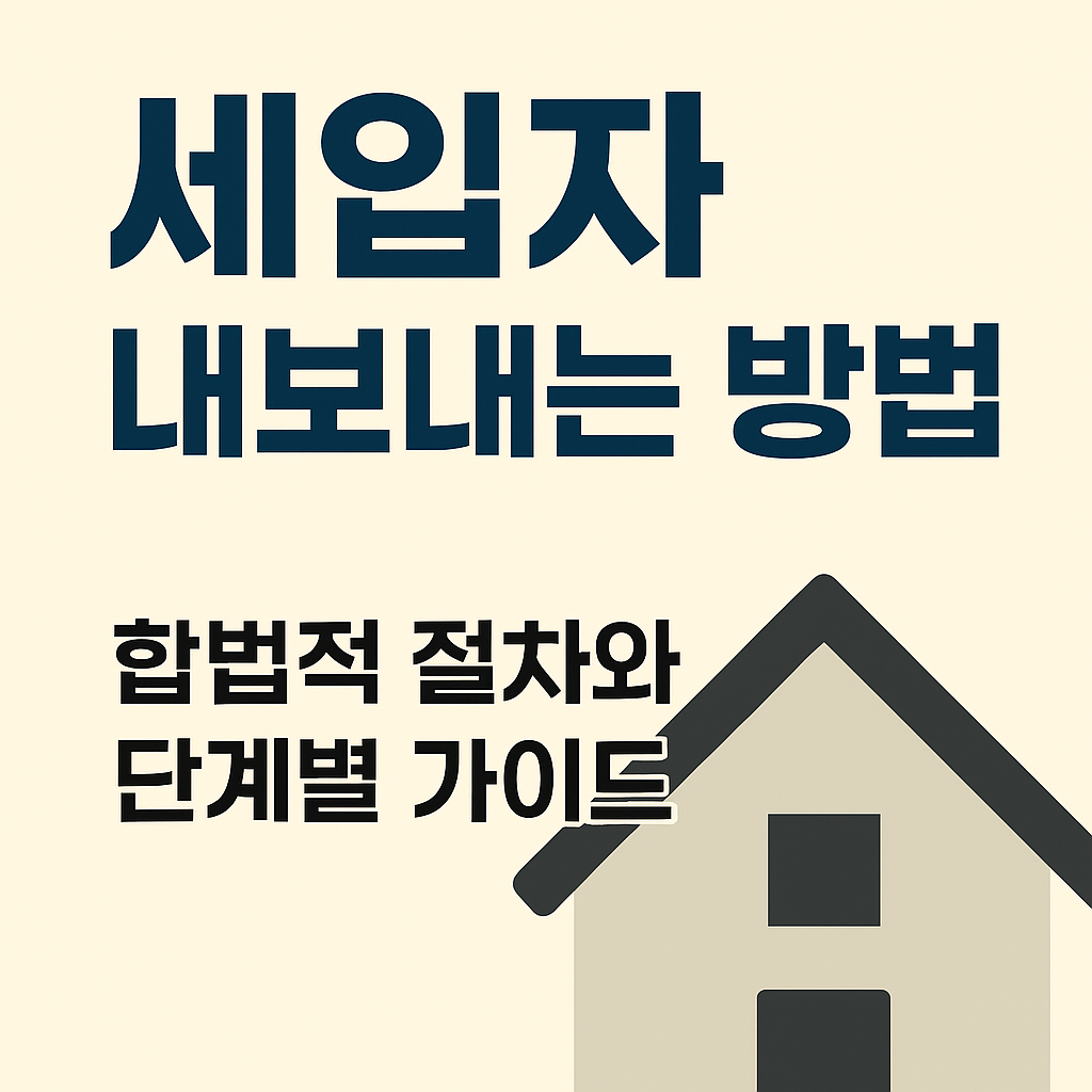 세입자 내보내는 방법
