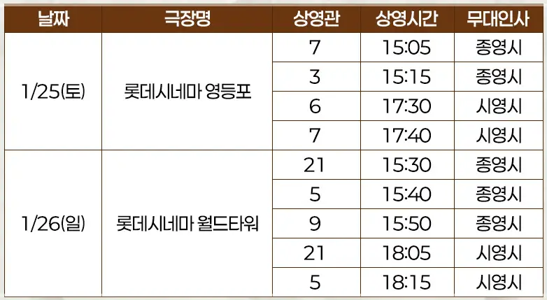 검은수녀들-무대인사-일정-예매