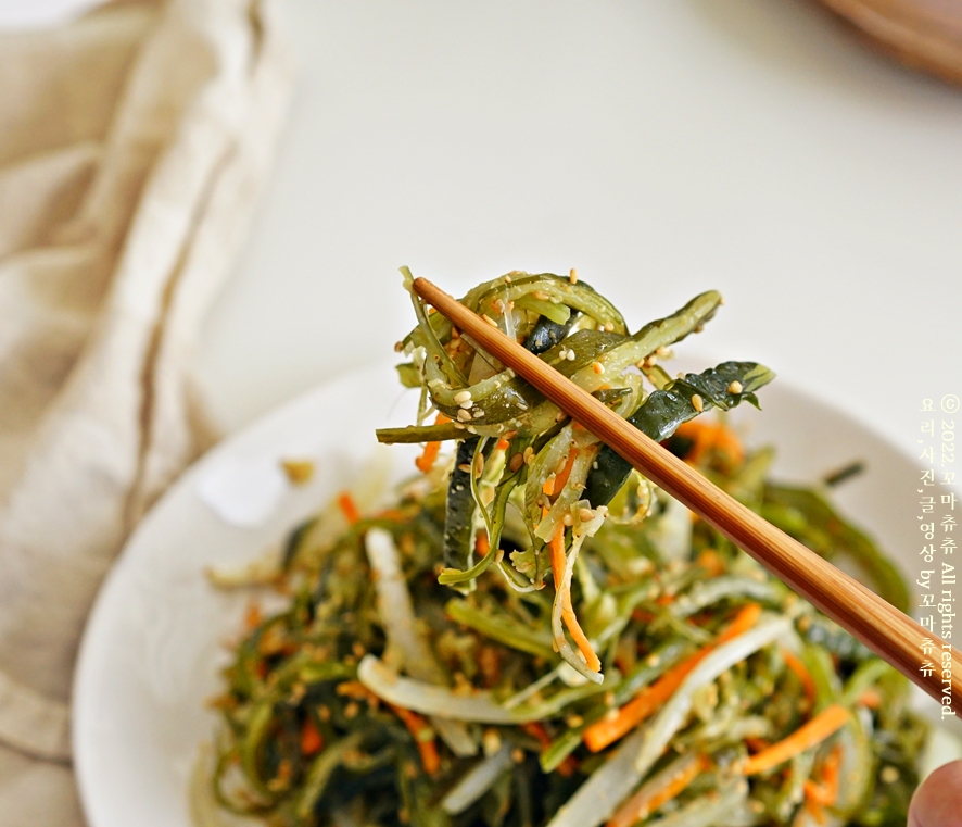 미역줄기볶음 만드는 법 비린내 없음 내가 좋아하는 미역줄거리 일주일간 볶음 반찬 21