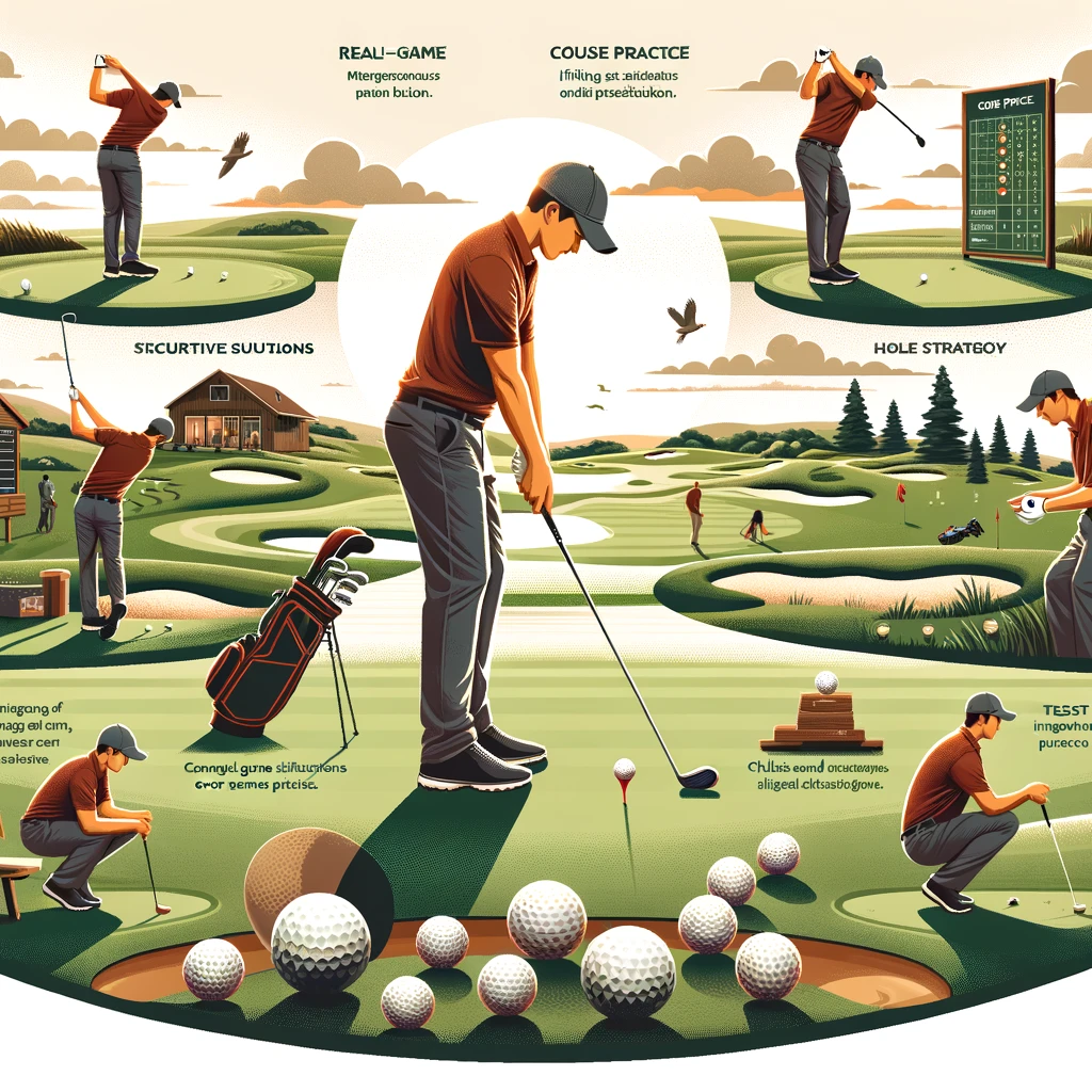 골프 연습 방법: 레인지 연습 vs. 코스 연습 비교 - 코스 연습
