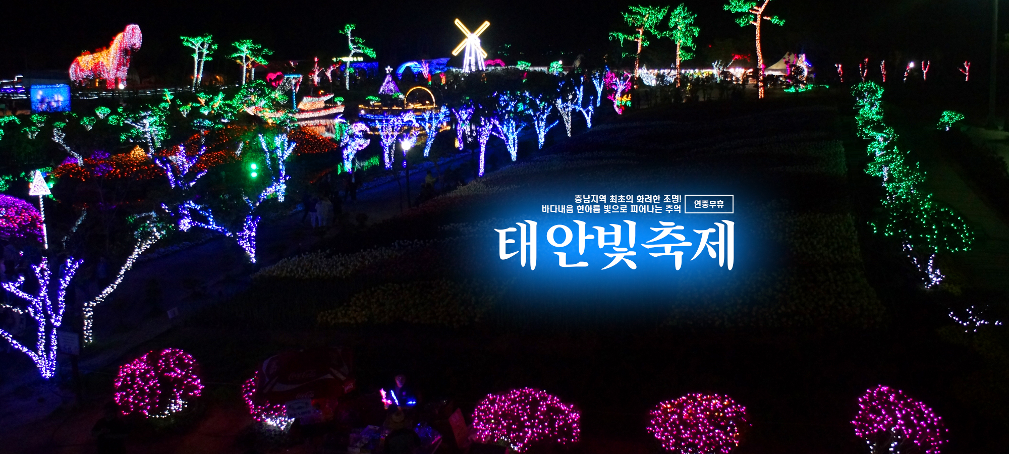 태안 네이처월드 빛축제 꽃정원