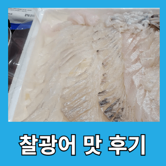 2. 찰광어 맛 후기