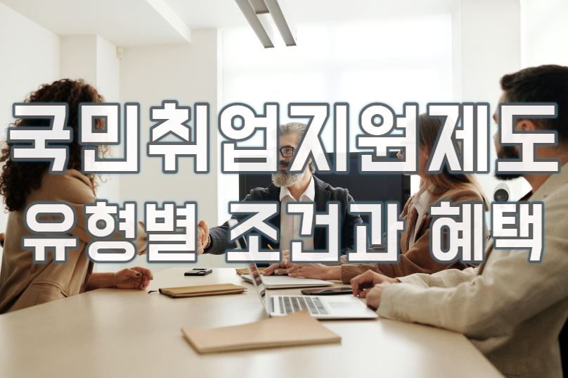  국민취업지원제도 유형별 조건 및 혜택(2023년)