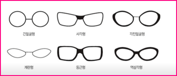  얼굴형에 맞는 안경테/광대 커버하는 안경테(1편)