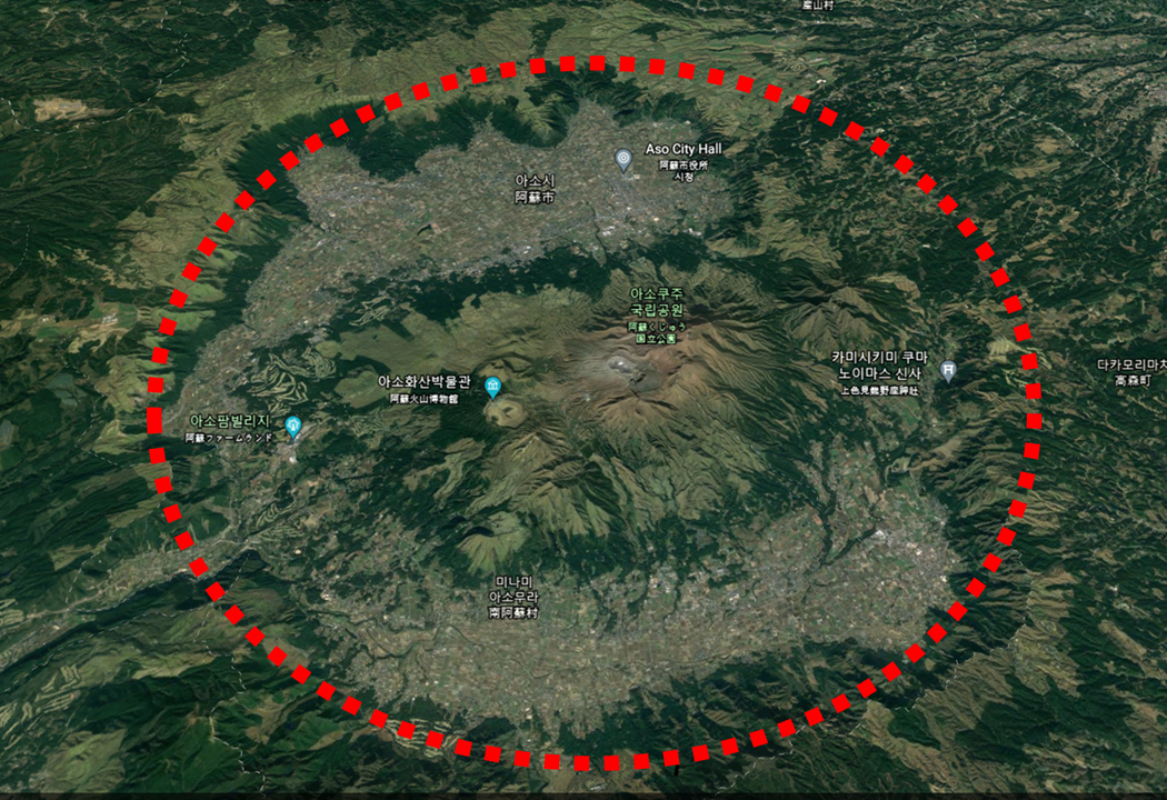 일본-화산폭발-아소산-분화-아소칼데라-큰지역-모습