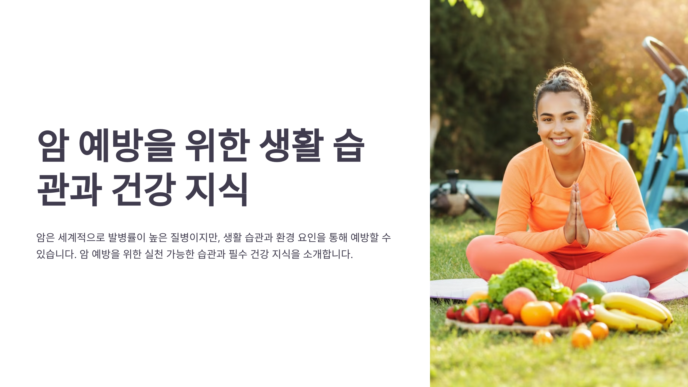 암 예방