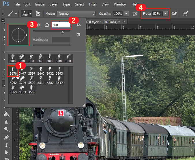 포토샵 연기효과