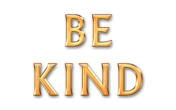 BE KIND text