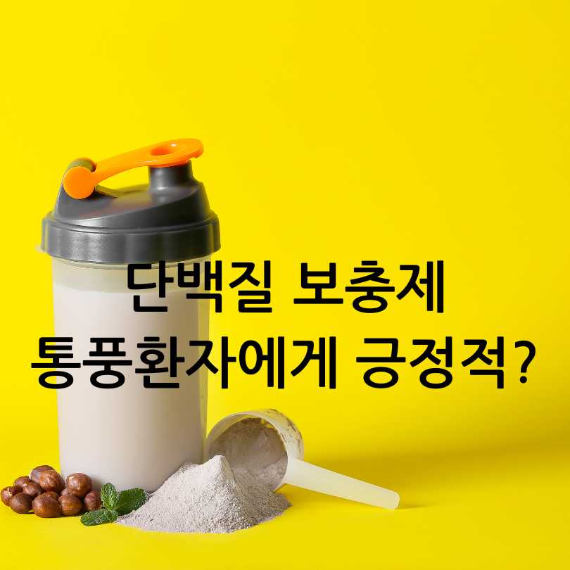 통풍과단백질보충제관계