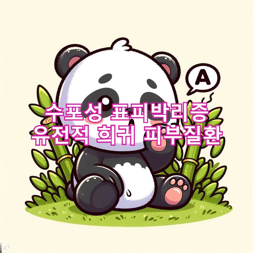 수포성 표피박리증 유전적 희귀 피부질환 알고 계신가요