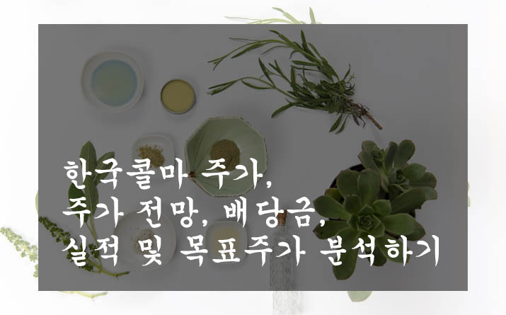  한국콜마 주가, 주가 전망, 배당금, 실적 및 목표주가 분석하기