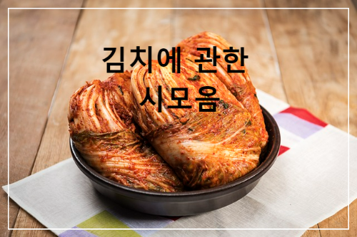 김치-김장-한국대표음식