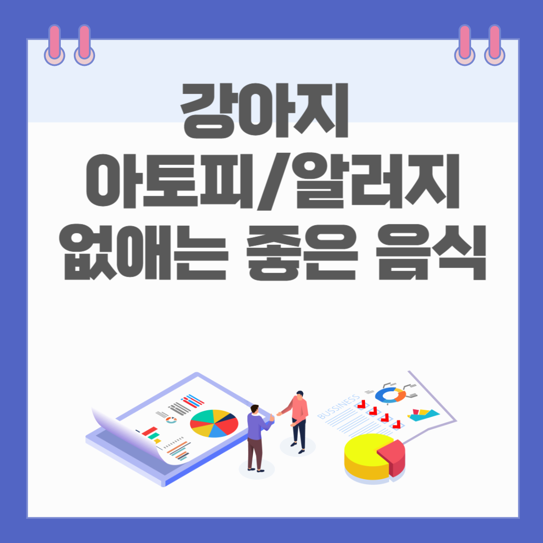 강아지 아토피 알러지 없애는 좋은 음식과 약