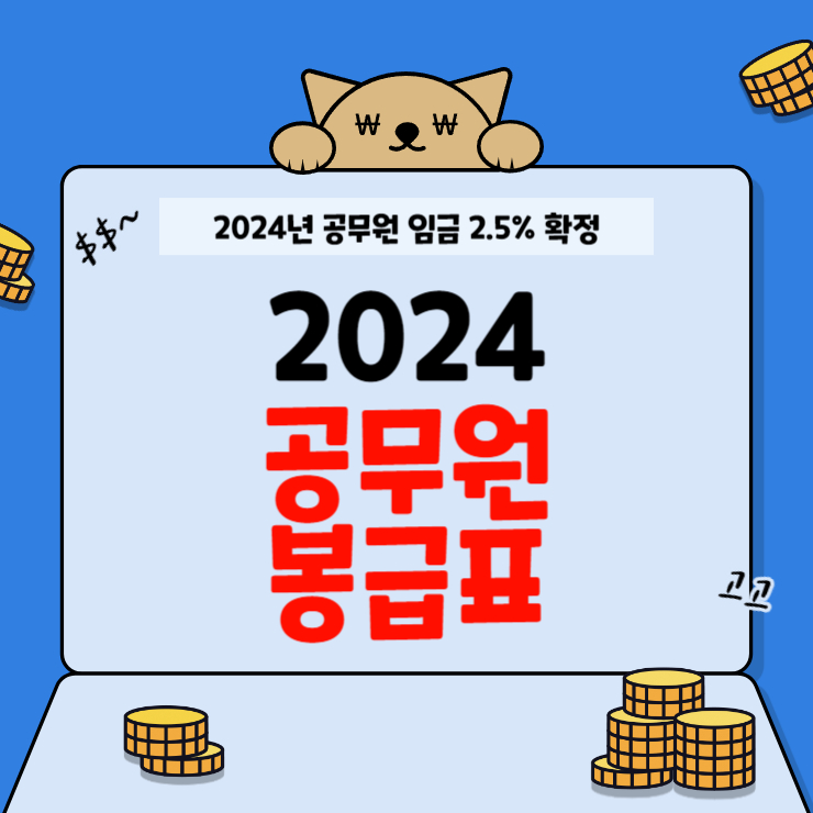 2024 공무원 봉급표