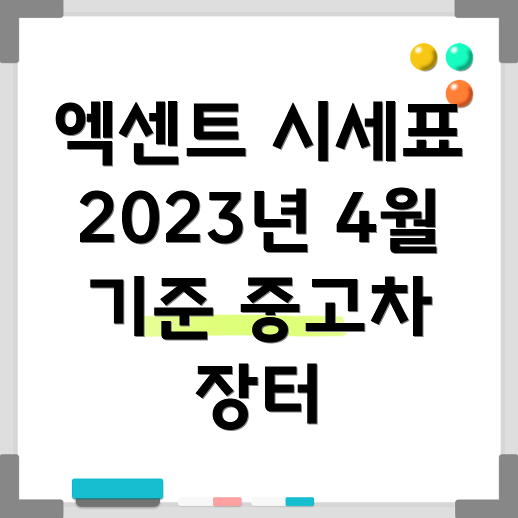 엑센트 중고차 가격