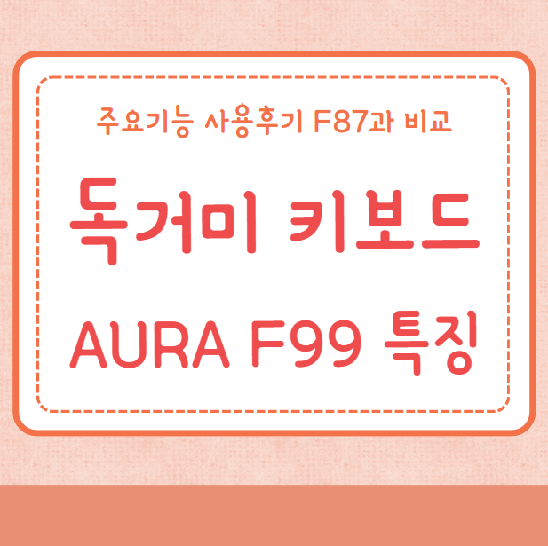 독거미 키보드 AURA F99 특징