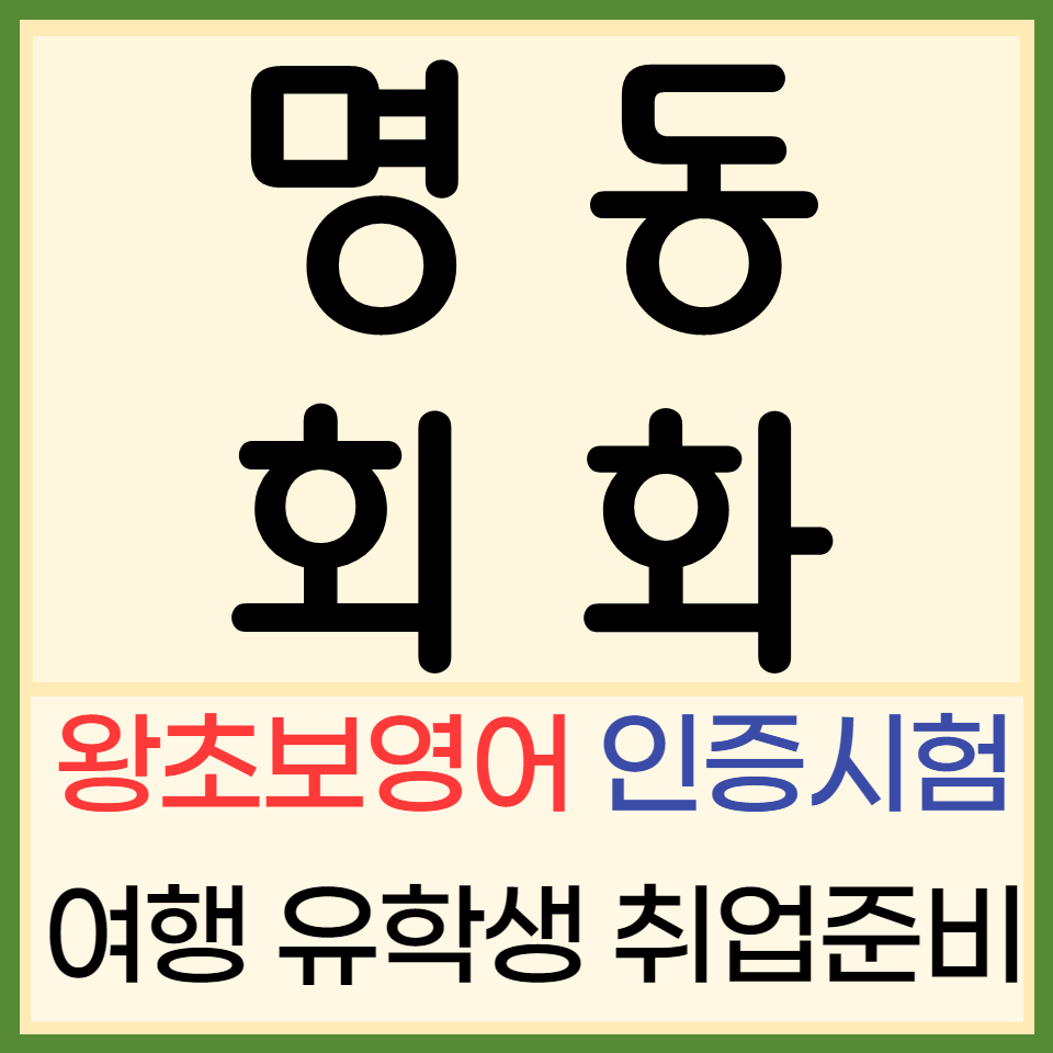  명동 유아 영어회화 서울중구 아이엘츠 오픽 토익 스피킹 중학생 영어과외