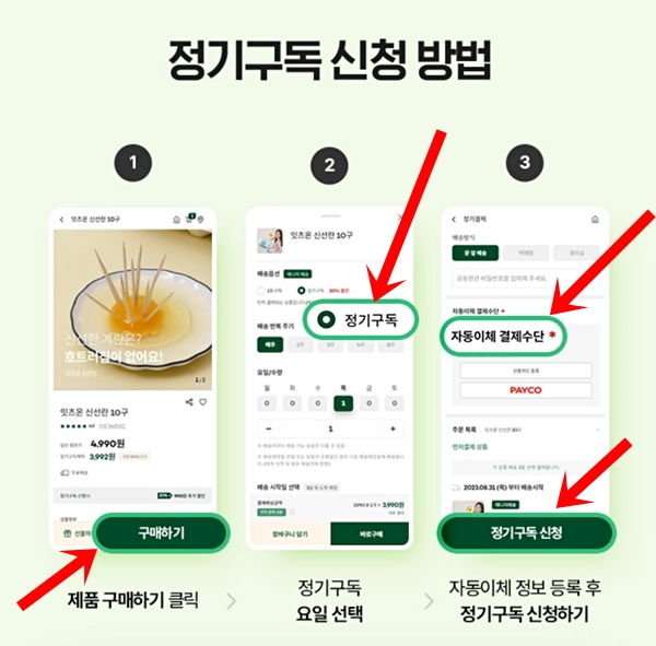 한국야쿠르트 정기구독 가정배달 방법