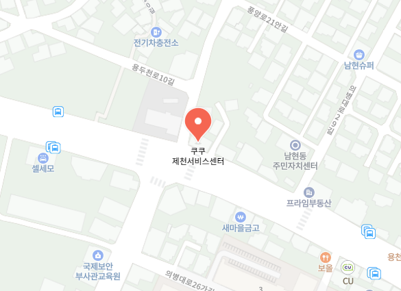 쿠쿠 제천점 위치