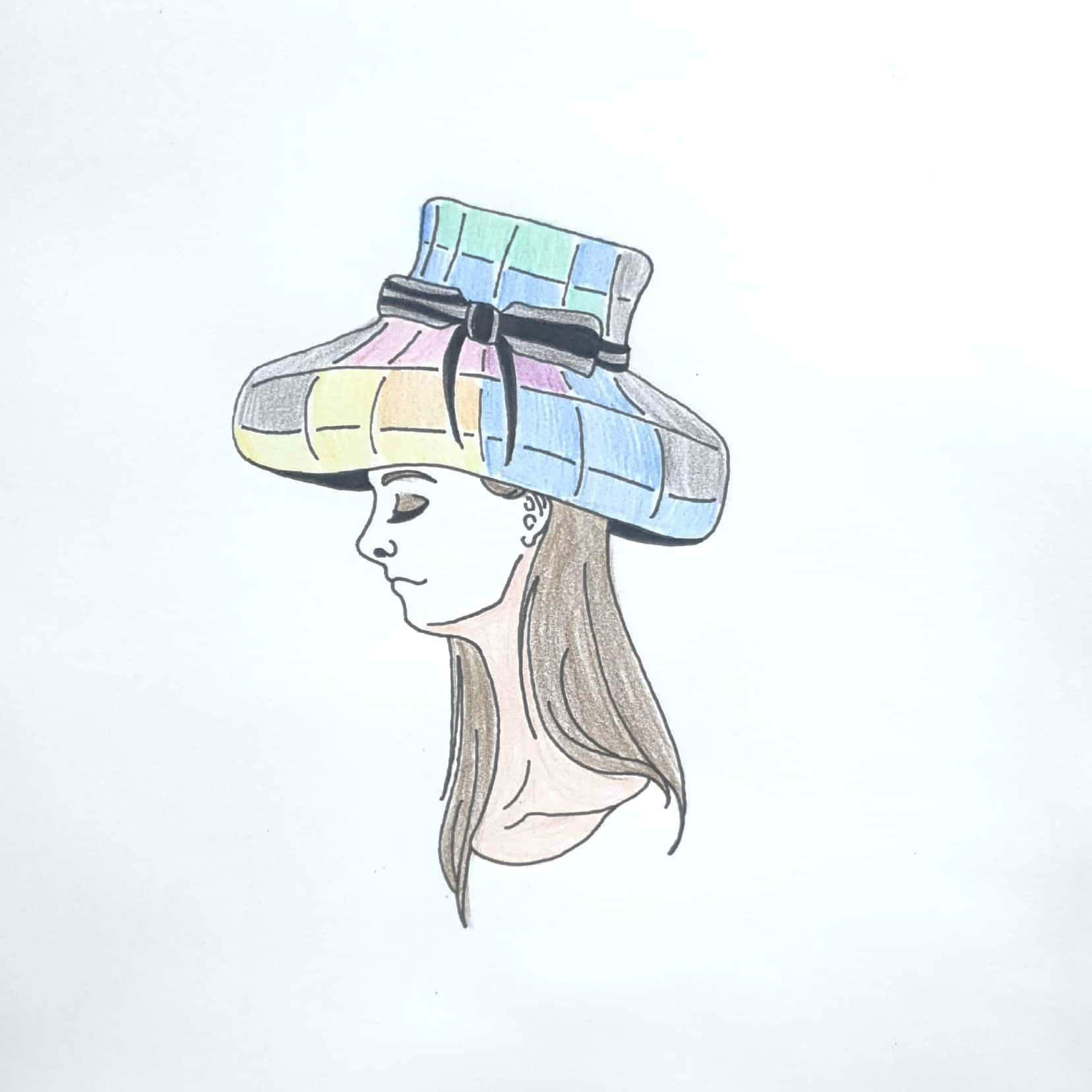  Colorful Hat 형형색색 모자 / 일러스트 그림 드로잉 / 인물화 그리기