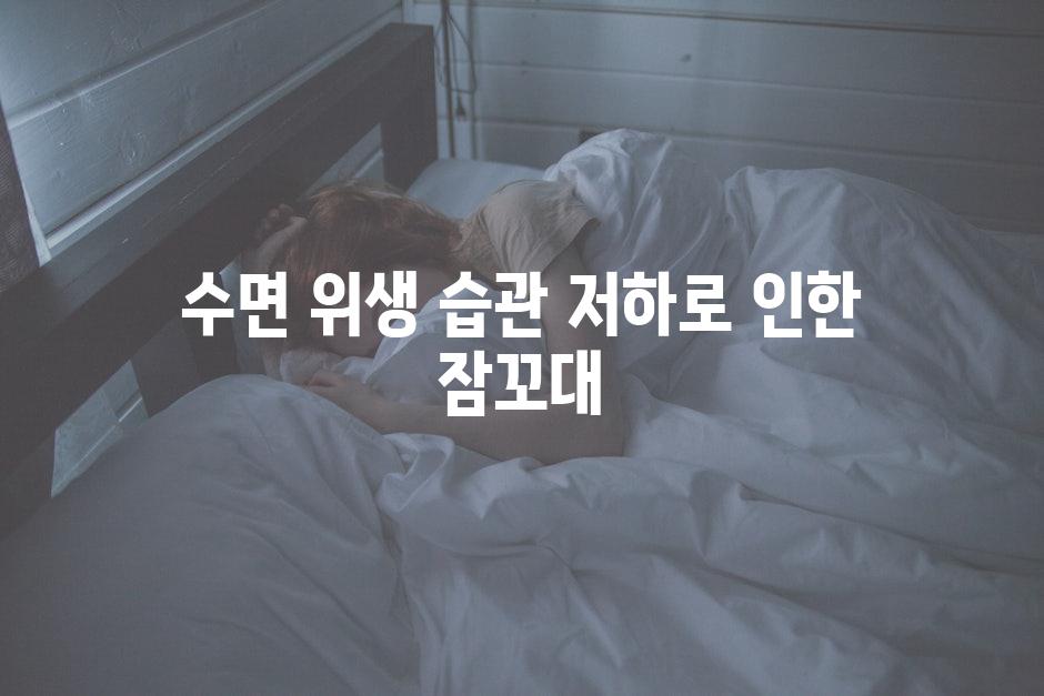 수면 위생 습관 저하로 인한 잠꼬대