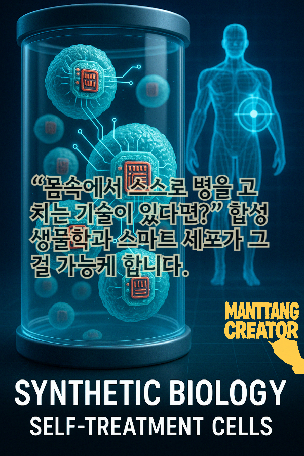 “몸속에서 스스로 병을 고치는 기술이 있다면?” 합성생물학과 스마트 세포가 그걸 가능케 합니다.