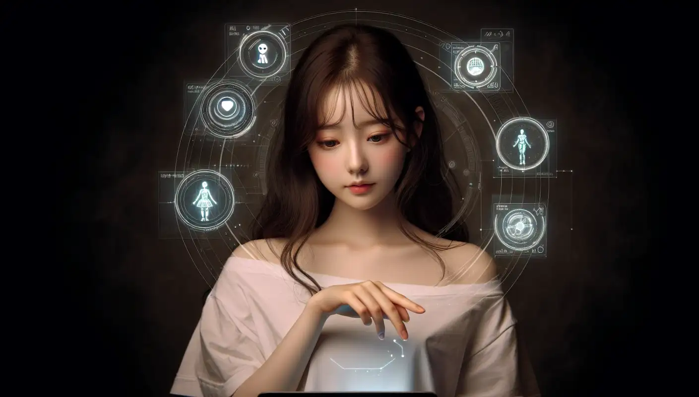 코파일럿-사용법을-활용하는-여성의-모습