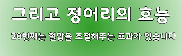  그리고 정어리의 효능 20번째는 혈압을 조절해주는 효과가 있습니다