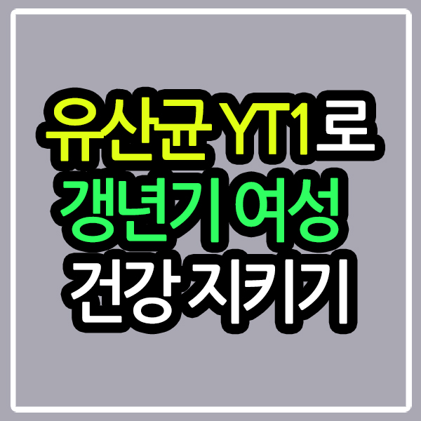 유산균 YT1