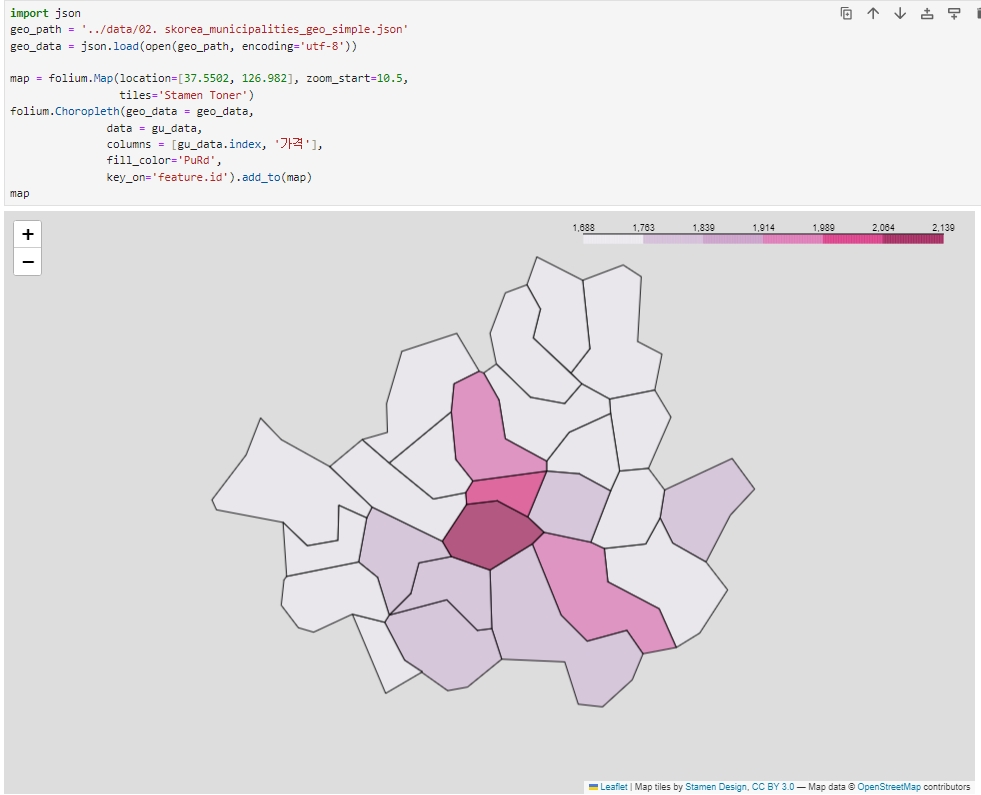 Choropleth 지도