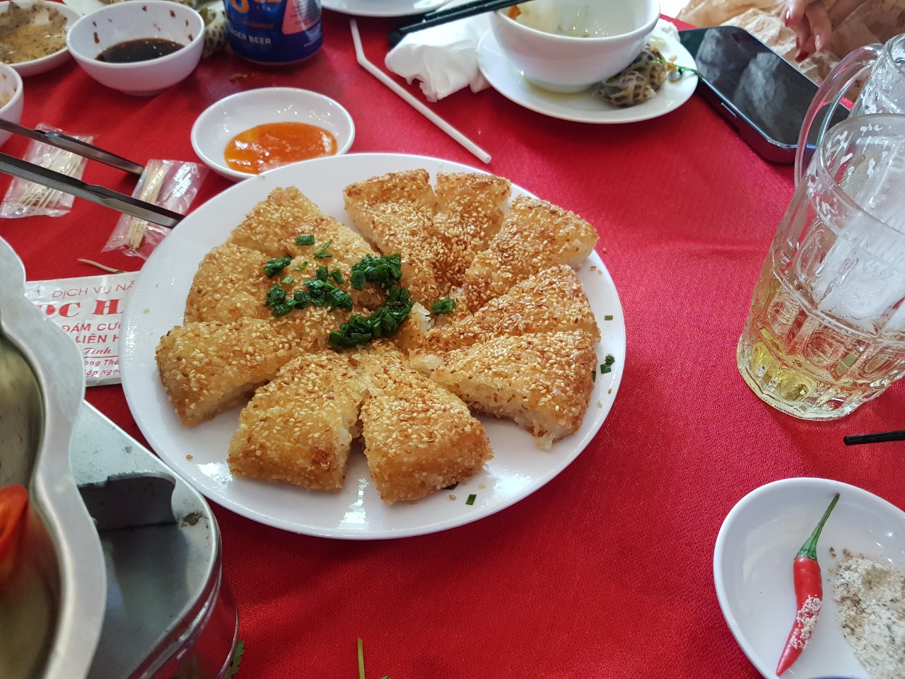 베트남 로컬 예식장 - 코스 요리(찹쌀밥)