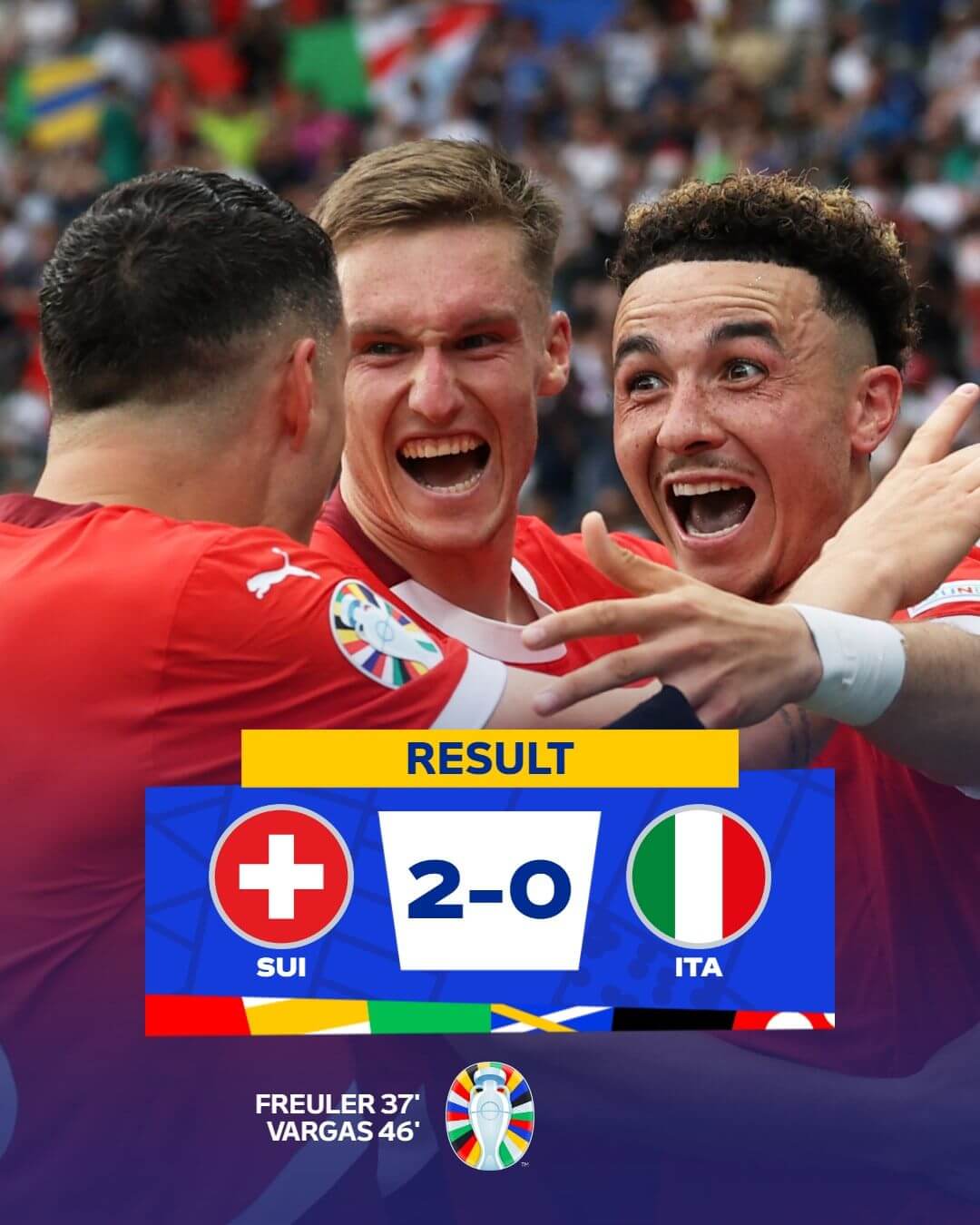유로 2024 16강 스위스 vs 이탈리아 경기 결과