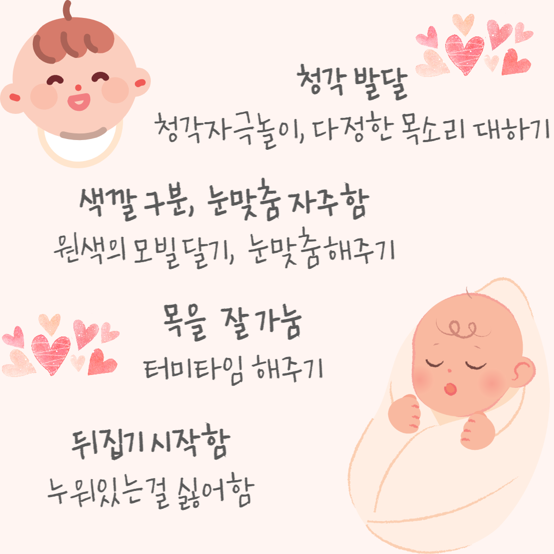 4개월 아기 발달