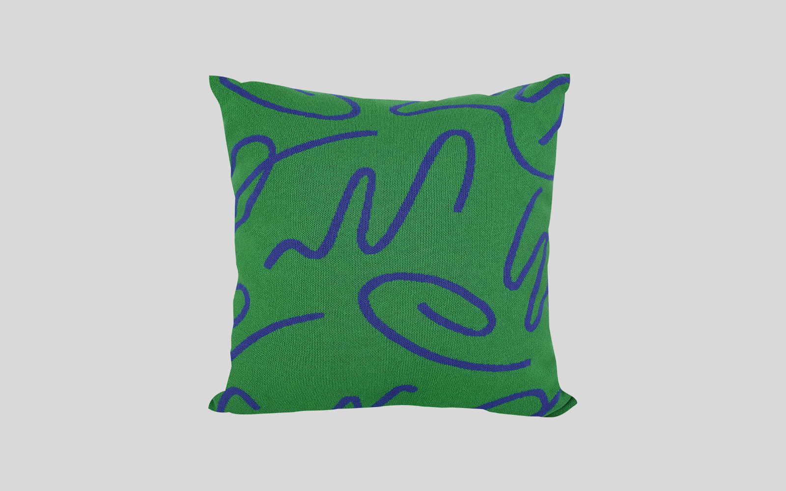  45 Waltz Green Knit Cushion by studio word